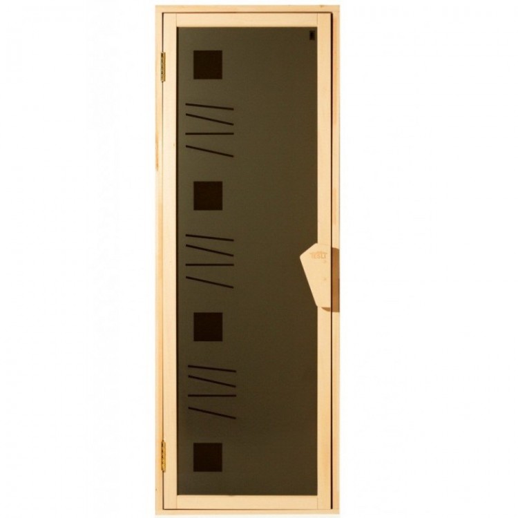 Стеклянная дверь для сауны Tesli Alfa art  67.8x188 [03834]