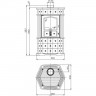 Печь-камин Lincar MONELLINA 176NL Castagne [01960]